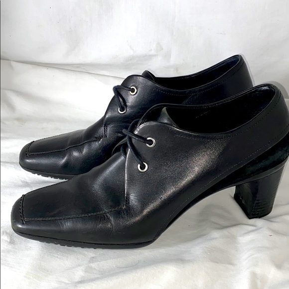 Rockport Black leather Heels Size 8 - Picture 2 of 9